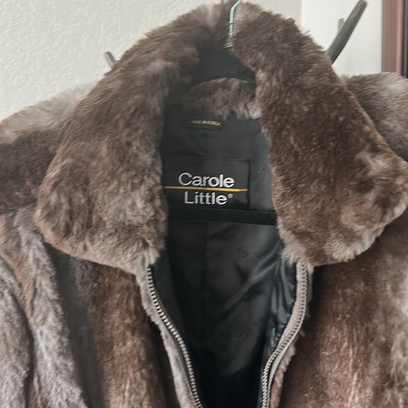 Carole Little Vintage Dyed Sheared Rabbit Jacket Size M - Picture 2 of 14